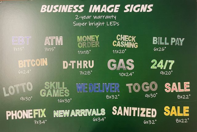 BUSINESS IMAGE SIGN LED (D8 DRINK) DESIGN