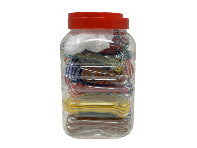 GLASS PIPE 4" 23CT JAR