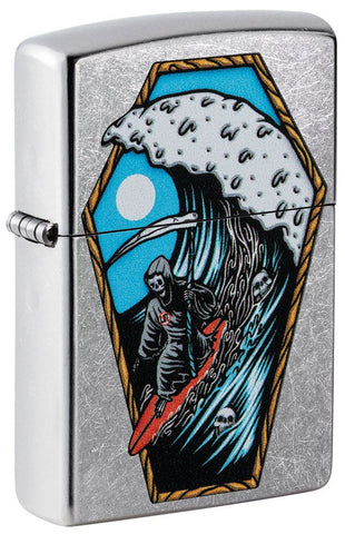 ZIPPO LIGHTER REAPER SURFER DESIGN 49788