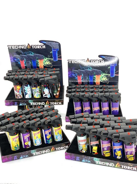TECHNO TORCH #63139 BACKWOOD HONEY BERRY SLANT TORCH LIGHTER BOX OF 15