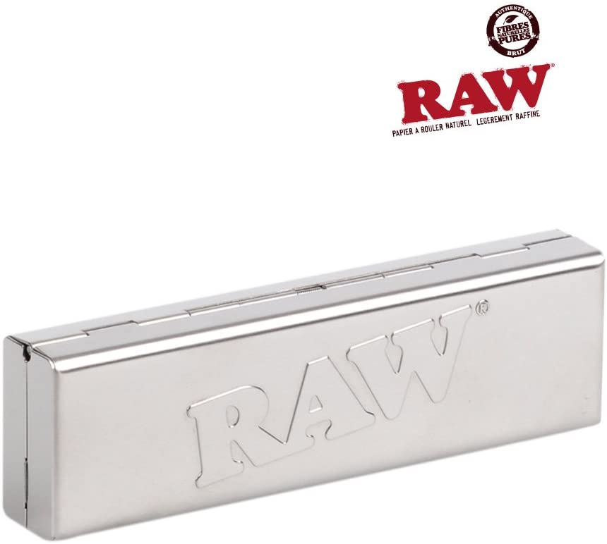 RAW PAPER TIN STAINLESS FITS KING SIZE