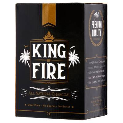 KING OF FIRE COCONUT CHARCOAL 72CT