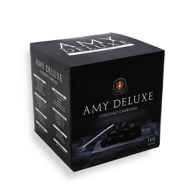 AMY DELUXE COCONUT CHARCOAL 26MM 64CT