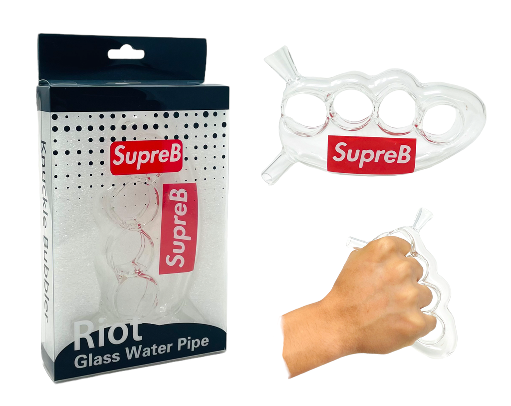 SUPREB RIOT GLASS KNUCKLE BUBBLER