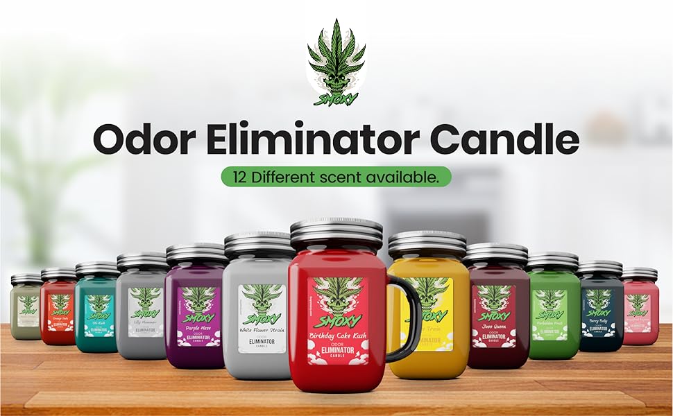 SMOXY ODOR ELIMINATOR CANDLES 16OZ ASSORTED SCENTS