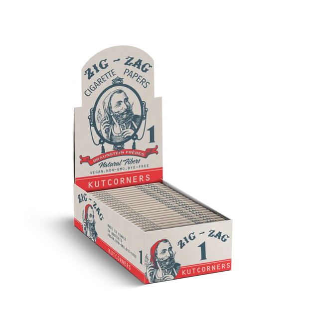 ZIG ZAG VINTAGE KUTCORNERS CIGARETTE PAPERS BOX OF 24