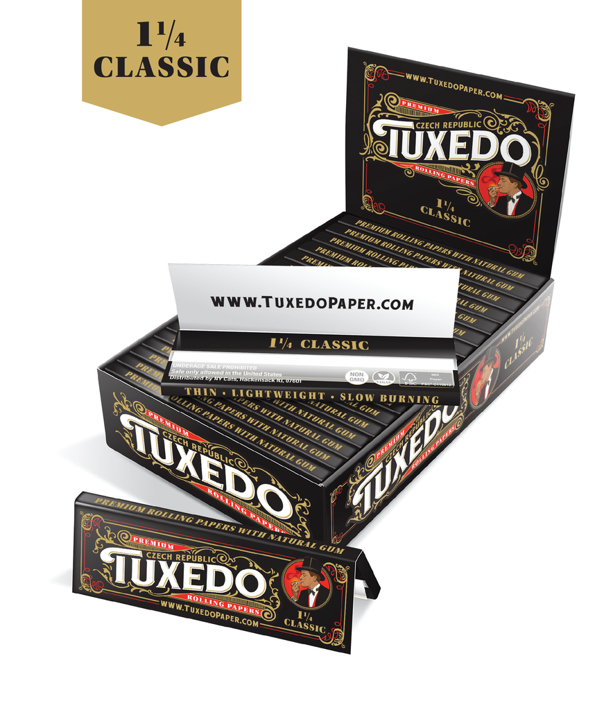 TUXEDO CLASSIC 1 1/4 ROLLING PAPERS BOX OF 25