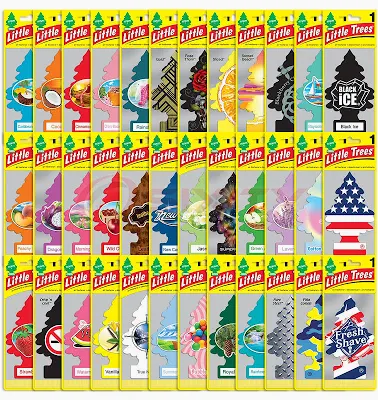 LITTLE TREES AUTO AIR FRESHENER HANGING CARD 24CT BAG