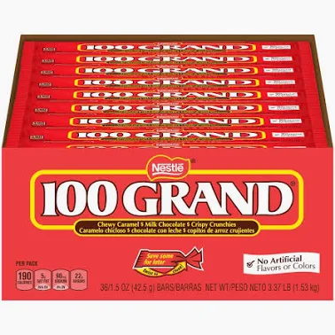 100 GRAND CHOCOLATE BAR 36 CT