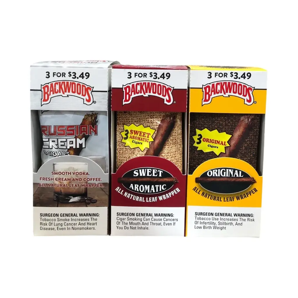 BACKWOODS ORIGINAL CIGARS 3 FOR $3.49