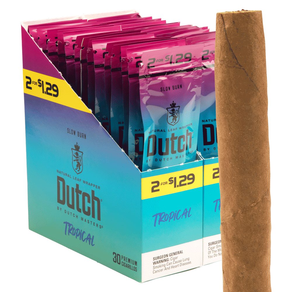 Dutch Natural Leaf Cigarillos 2 for 1.29$ (slow burn)