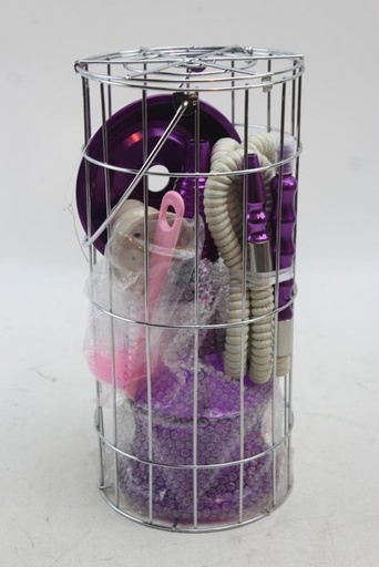 [607200108453] LOLO HOOKAH 1 HOSE IN CAGE