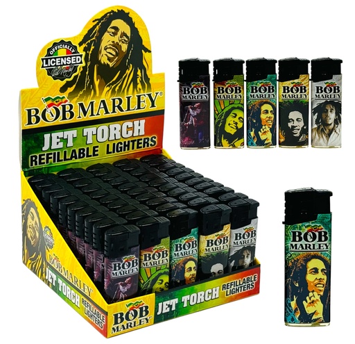 [BOB -25924] BOB MARLEY JET TORCH LIGHTERS #BM-LT-101 BOX OF 50