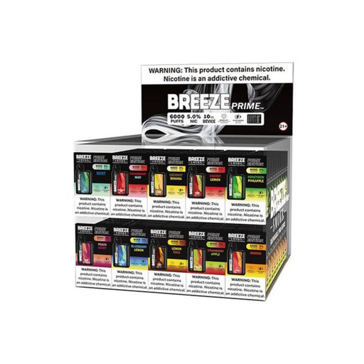 [BREE-23721] BREEZE SMOKE PRIME EDITION 5% DISPOSABLE PRE-FILLED 100CT DISPLAY