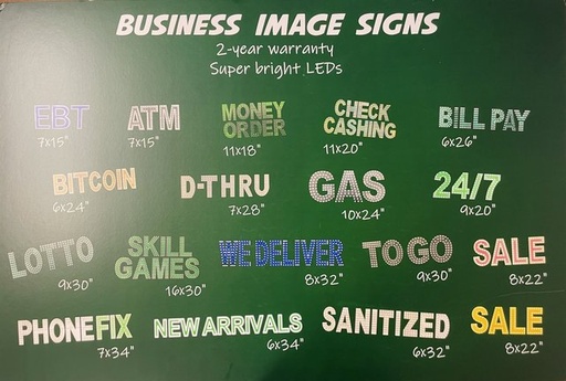 [BUSI-11838] BUSINESS IMAGE SIGN LED (D8 DRINK) DESIGN