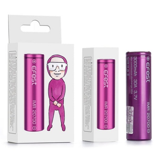 [EFES-07833] EFEST IMR 20700 3100MAH BATTERY 2CT