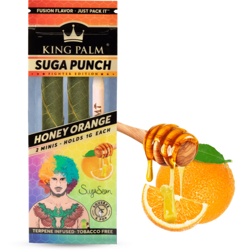 [INTREF01105] KING PALM X SEAN O'MALLEY 2 MINIS 1G ROLLS SUGA PUNCH BOX OF 20