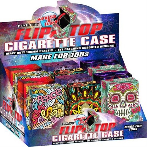 [INTREF01335] NULITE FLIP TOP CIGARETTE CASE FOR 100S TA-CC-216 BOX OF 12