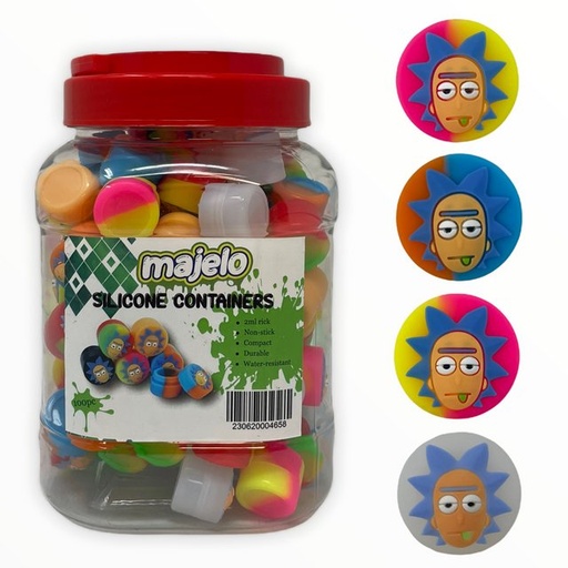 [ITM051021020835] MAJELO RICK DESIGN SILICONE CONTAINERS 100CT JAR