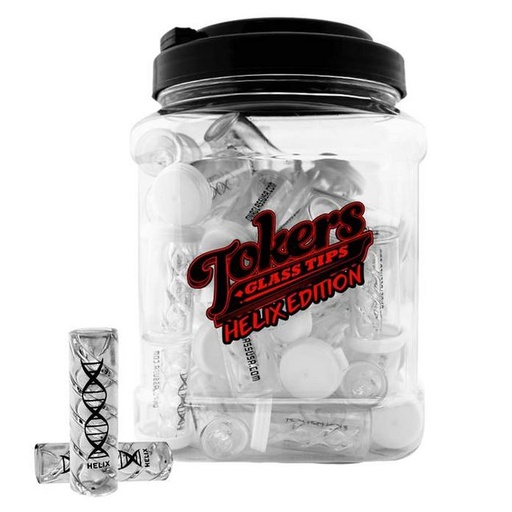[ITM060521017942] TOKERS DNA HELIX EDITION GLASS TIPS 50CT JAR