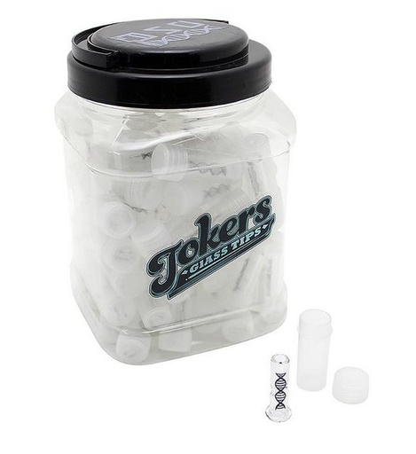 [ITM060521017943] TOKERS DNA CLEAR GLASS TIPS 75CT JAR
