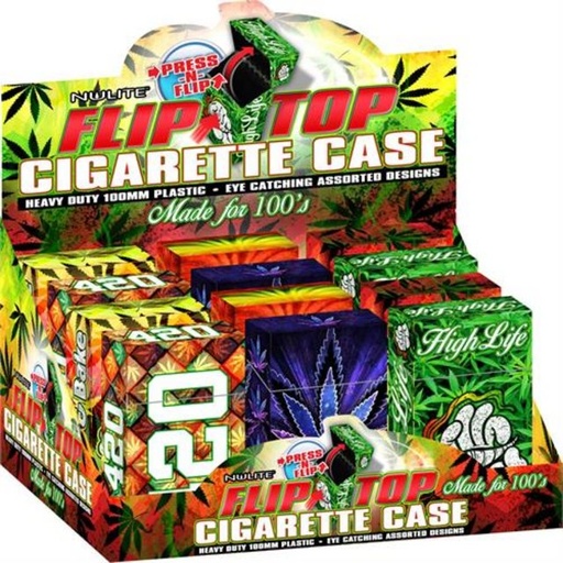 [ITM060521017947] NULITE FLIP TOP CIGARETTE CASE FOR 100'S TA-CC-215 BOX OF 12