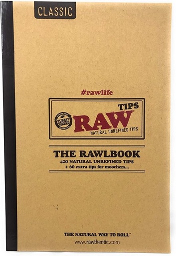 [ITM060720011082] RAW THE RAWLBOOK 420+60 NATURAL CLASSIC UNREFINED TIPS