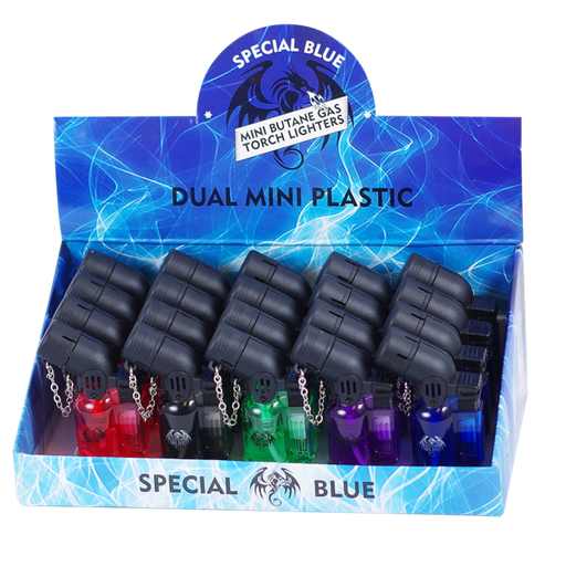 [ITM060720011107] SPECIAL BLUE DUAL MINI PLASTIC LT116 BOX OF 20