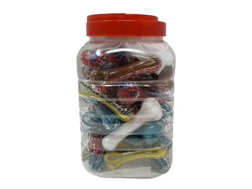 [ITM100421017279] GLASS PIPE 3" 40CT JAR