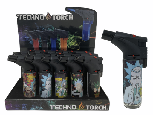 [ITM120821019857] TECHNO TORCH #00139SPP RICK AND MORTY DESIGN TORCH LIGHTERS BOX OF 15