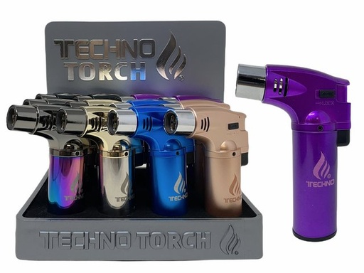 [ITM120821019862] TECHNO TORCH SLANT TORCH LIGHTER #26340M BOX OF 12