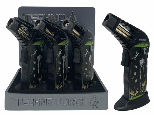 [ITM120821019864] TECHNO TORCH RICK AND MORTY DESIGN TORCH LIGHTER #15811RM1 BOX OF 6