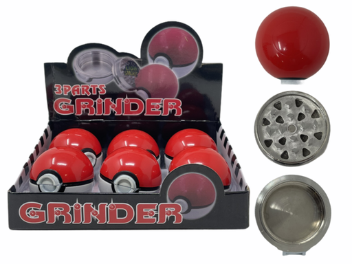 [ITM141120014937] LION SMOKE 3 PARTS POKEMON GRINDER ZNG469 BOX OF 6