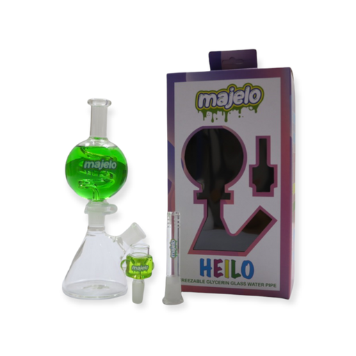 [ITM151021021194] MAJELO HEILO FREEZABLE GLYCERINE GLASS WATER PIPE ASSORTED COLORS