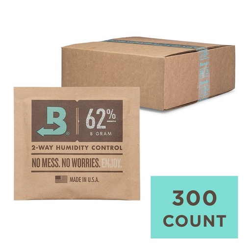[ITM180821020063] BOVEDA 62% RH SIZE 8 TWO WAY HUMIDITY CONTROL BOX OF 300