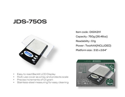 [ITM230620010352] CR JDS-750S PORTABLE DIGITAL SCALE 750G X 0.1G
