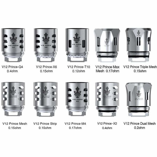 [ITM23062065666566] SMOK V12 PRINCE X2 CLAPTON 0.4OHM 3CT