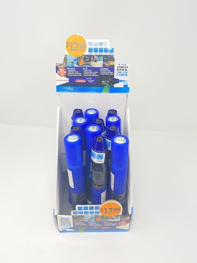 [ITM23062096389638] TURBO BLUE STICK COM LASER TORCH BOX OF 12