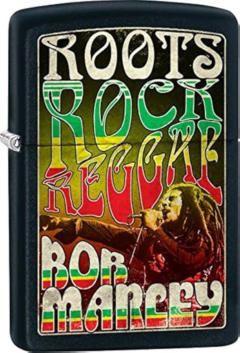 [ITM23062099769976] ZIPPO LIGHTER BOB MARLEY ROOTS DESIGN