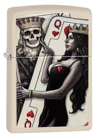 [ITM280321017095] ZIPPO LIGHTER SKULL KING, QUEEN BEAUTY 29393