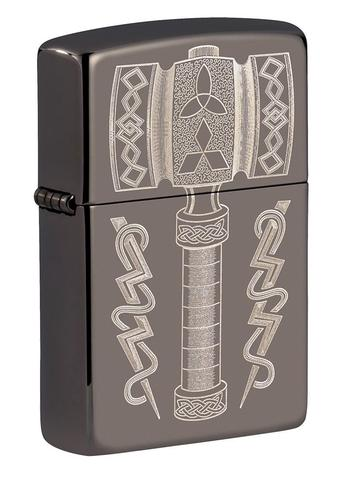 [ITM280321017129] ZIPPO LIGHTER THOR'S HAMMER DESIGN 49404