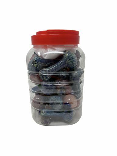 [ITM300121016101] GLASS PIPE 3" HEAVY FRIT 30CT JAR
