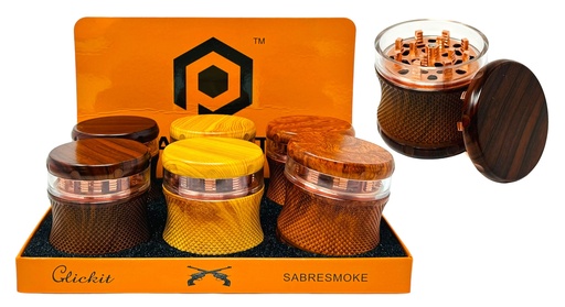 [PALP-20225] PALPITATE WOOD COLOR GRINDER 4 PARTS #MG-008 BOX OF 6