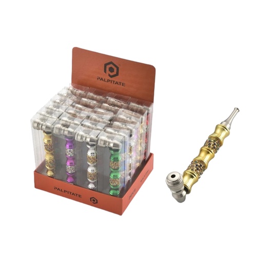 [PALP-20239] PALPITATE METAL PIPE ASSORTED COLORS #PI-026 BOX OF 24