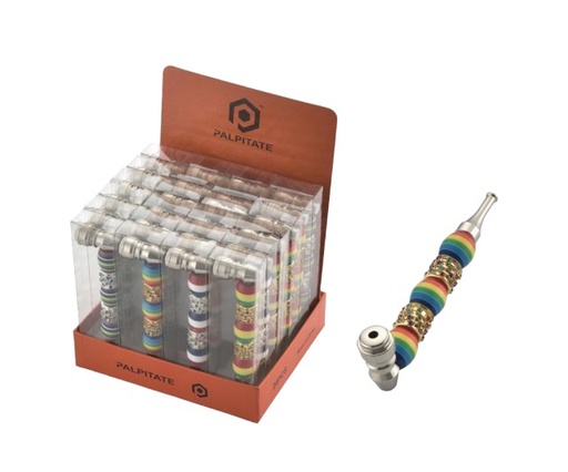 [PALP-21093] PALPITATE METAL PIPE ASSORTED COLORS #PI-024 BOX OF 24