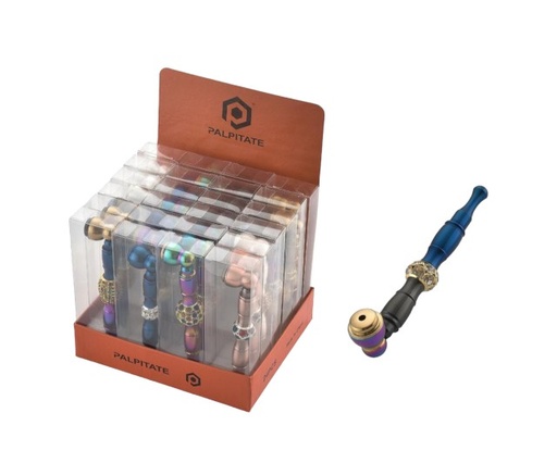 [PALP-21095] PALPITATE SMALL METAL RAINBOW PIPE #PI-021 BOX OF 24