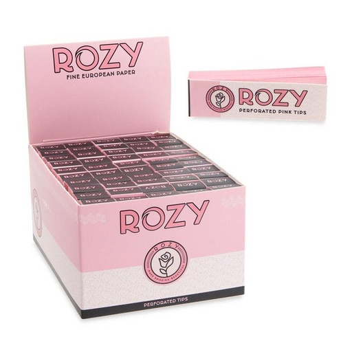 [ROZY-09512] ROZY PINK PERFORATED TIPS 50CT BOX OF 50
