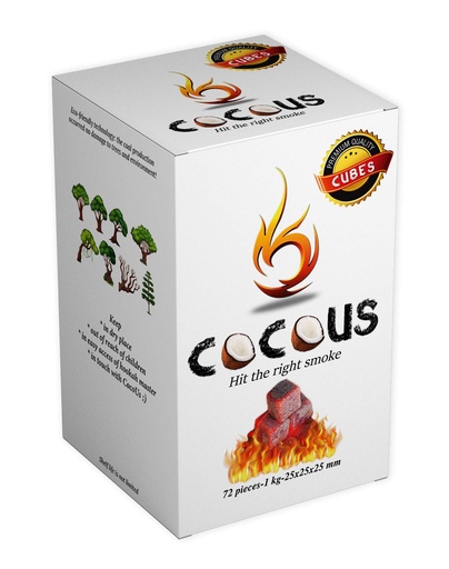 [STAR-08349] COCOUS PREMIUM COCONUT CHARCOAL CUBES 72CT