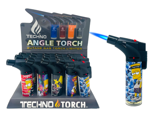[TECH-06096] TECHNO TORCH #68139-SPSI SUPREME SIMPSONS TORCH LIGHTER BOX OF 15