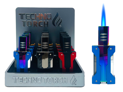 [TECH-06118] TECHNO TORCH #19013 TORCH LIGHTERS BOX OF 12